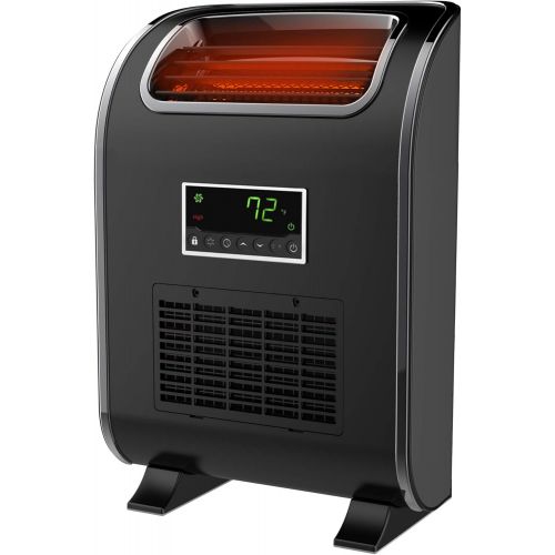  LifeSmart HT1153L Slimline Wall Huggable 1500 Watt Infrared Quartz Single Room Space Heater