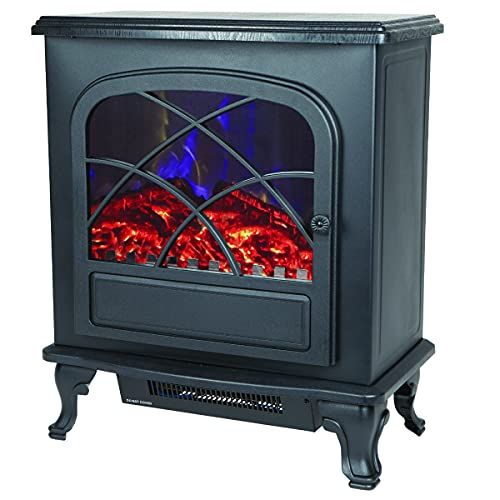  LifeSmart Infrared Electric Fireplace Stove Heater with Remote - L21.26 x W11.15 x H26.77 inches