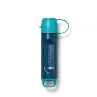 LifeStraw Peak Series - Solo Personal Water Filter for Hiking, Camping, Travel, Survival and Emergency preparedness. Removes Bacteria, parasites and microplastics, Blue Raspberry
