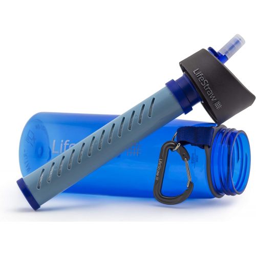  [아마존베스트]LifeStraw Go Water Filter Bottles with 2-Stage Integrated Filter Straw for Hiking, Backpacking, and Travel