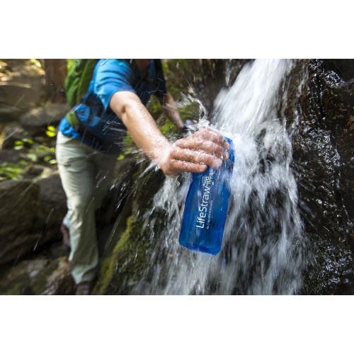  [아마존베스트]LifeStraw Go Water Filter Bottles with 2-Stage Integrated Filter Straw for Hiking, Backpacking, and Travel