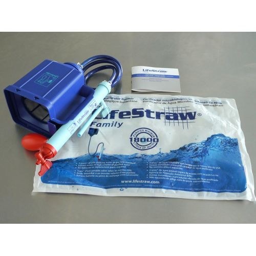  [아마존베스트]LifeStraw Family 1.0 Portable Gravity Powered Water Purifier for Emergency Preparedness and Camping