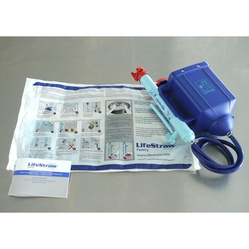  [아마존베스트]LifeStraw Family 1.0 Portable Gravity Powered Water Purifier for Emergency Preparedness and Camping