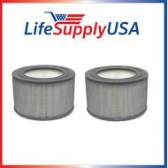 LifeSupplyUSA 2 Pack Replacement Filters for Honeywell 2400024500 Air Cleaner fits 13350 13500 13501 13502 13503 13520 13523 13525 13526 13528 13350 50250 50251 52500 63500 83162