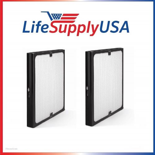  LifeSupplyUSA 2 Pack Replacement Air Purifier Filters fit ALL Blueair 200 & 300 Series Models 201, 210B, 203, 250E, 200PF, 201PF