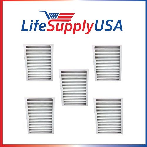  5 pack HEPA Filter fits Hunter 30963 for Air Purifier 30710, 30711, 30716, 30717 & 30730 by LifeSupplyUSA