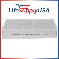 LifeSupplyUSA 1 Air Purifier Filter fits All Blueair 400 Models 400PF, 401, 401PF, 410B, 402, 403, 410 450E, 455, 455EB