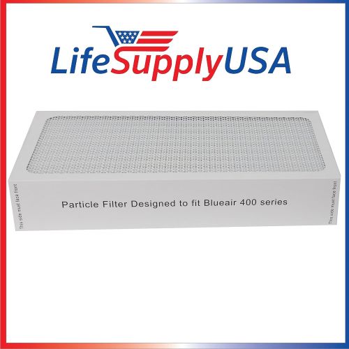  LifeSupplyUSA 1 Air Purifier Filter fits All Blueair 400 Models 400PF, 401, 401PF, 410B, 402, 403, 410 450E, 455, 455EB