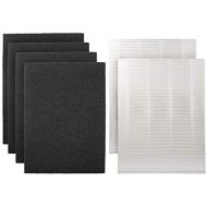 LifeSupplyUSA 2 HEPA and 4 Carbon Replacement Filter set for Coway AP-1216-FP AP-1216L