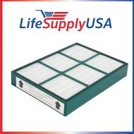 /LifeSupplyUSA 2 Pack Replacement True HEPAtech Filter fits Hunter 30936 Quiet Flo Air Purifier
