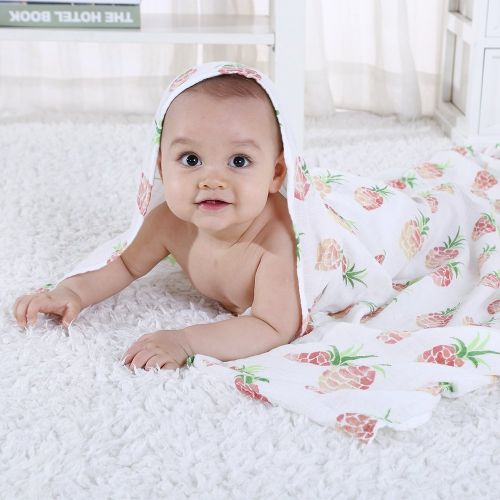  LifeTree Muslin Baby Swaddle Blankets, Breathable Soft Swaddle Wrap for Boys & Girls, 70% Bamboo...