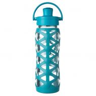 Lifefactory Premium 22oz Glass Water Bottle with Active Flip Cap