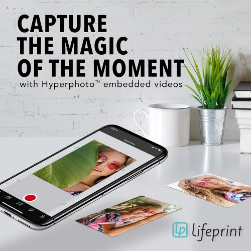  [아마존베스트]Lifeprint Ultra Slim Printer | Portable Bluetooth Photo, Video & GIF Instant Printer with Video Embed Technology, Editing Suite & Social App for iOS and Android | 2x3 ZINK Zero Ink