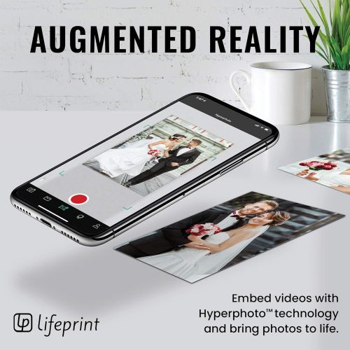  [아마존베스트]Lifeprint 3x4.5 Portable Photo AND Video Printer for iPhone and Android. Make Your Photos Come To Life w/ Augmented Reality - White