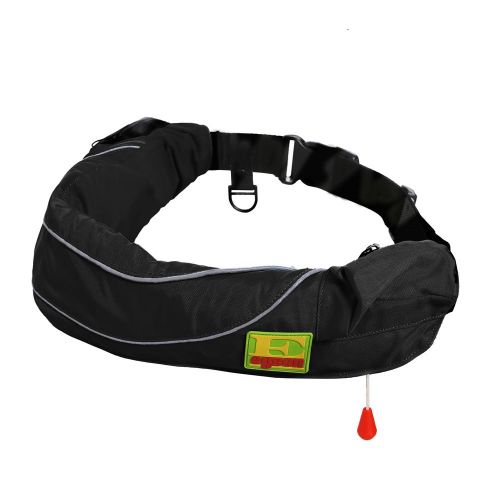  Lifesaving Pro Premium Quality Automatic / Manual Inflatable Belt Pack PFD Waist Inflate Life Jacket Lifejacket Vest SUP Survival Aid Lifesaving PFD with Zippered Storage Pocket for Adult NEW
