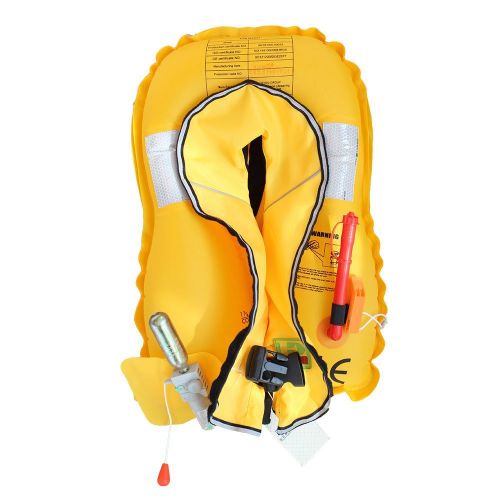  Lifesaving Pro Premium Quality Automatic/Manual Inflatable Life Jacket Lifejacket PFD Life Vest Inflate Survival Aid Lifesaving PFD for Children Youth Kids