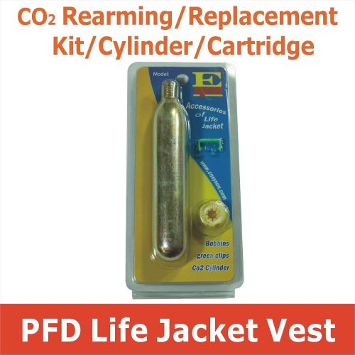  Lifesaving Pro Premium Quality CO2 Rearming Kit Cylinder Cartridge Tank for Automatic / Manual Inflatable Life Jacket Lifejacket Life Vest Waist Pack Belt Lifesaving PFD CO2 Replacement Refill NE