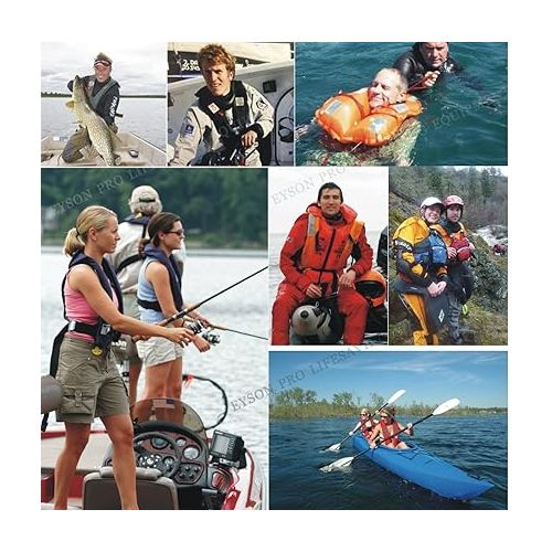  Premium Quality Manual Inflatable Life Jacket Floating Life Vest Inflate Survival Aid PFD Basic New