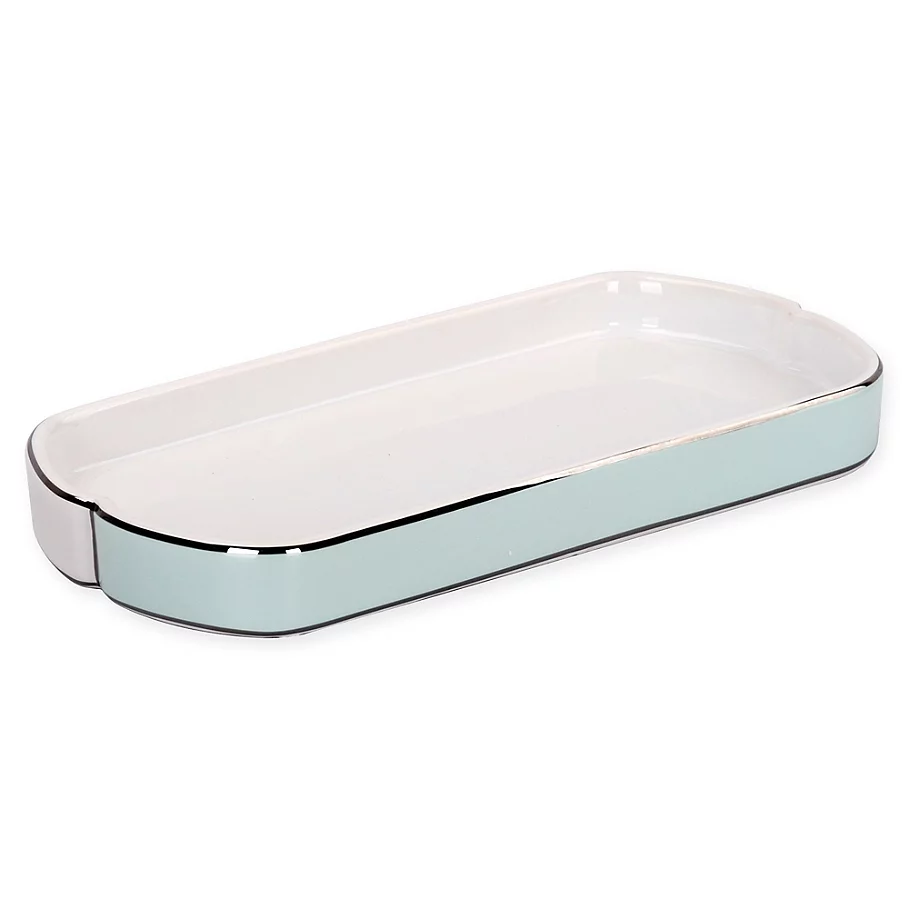  Lifestyle Home Alesund Guest Towel Tray in WhiteBlue