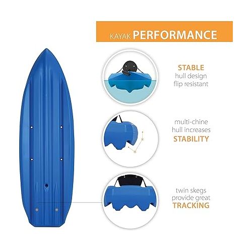 라이프타임 Lifetime Lotus Sit-On-Top Kayak with Paddle