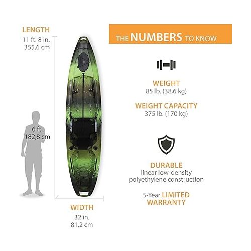 라이프타임 Emotion Stealth Pro Angler 118 Fishing Kayak