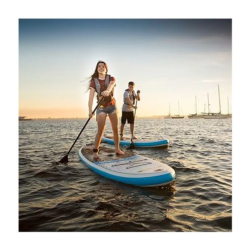 라이프타임 Lifetime Tidal 110 Inflatable Stand Up Paddle Board (Paddle Included), 11', White