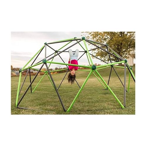 라이프타임 Lifetime 90951 Geometric Dome Climber Jungle Gym, 5.5' High x 11' Wide, Mantis Green & Bronze, 66-Inch