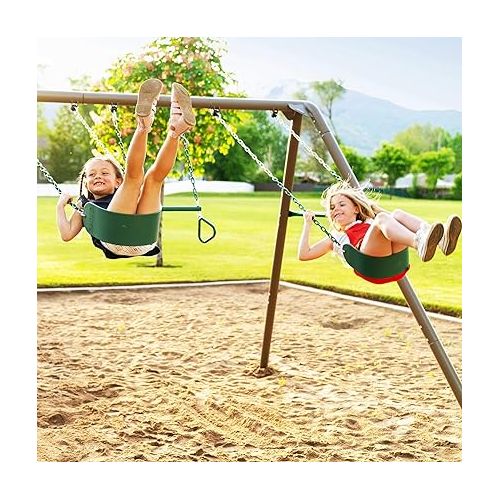 라이프타임 Lifetime Metal Swing Set for Kids, Outdoor Heavy Duty Playset