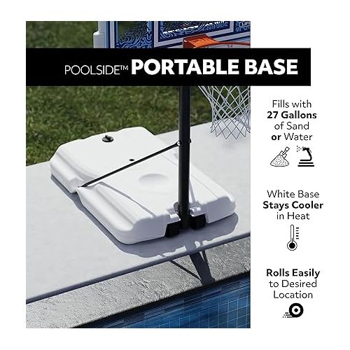 라이프타임 Lifetime Poolside Portable Basketball Hoop, 44-Inch Fusion Backboard