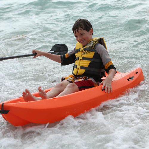 라이프타임 Lifetime 90479 Youth 6 Feet Wave Kayak with Paddle, Orange