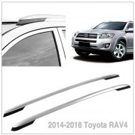 Lifetime Autoxrun Silver Roof Side Rails Luggage Rack Fits 2014-2018 Toyota RAV4