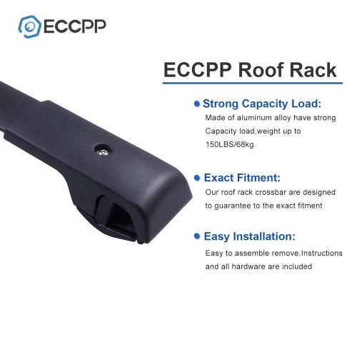 라이프타임 Lifetime ECCPP Roof Rack Cross Bar Roof Rack Cross Bars Luggage Cargo Carrier Rails Fit for 2014-2018 Subaru Forester Wagon 2.0L 2.5L,Aluminum Alloy