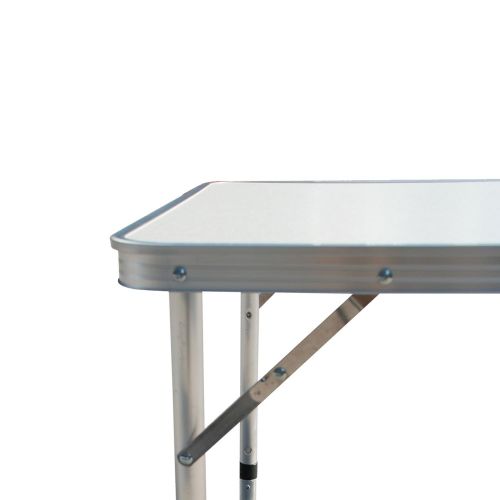 라이프타임 Lifetime Restonc Aluminum Roll Up Folding Portable Camping Table Picnic Dining Set Patio Outdoor