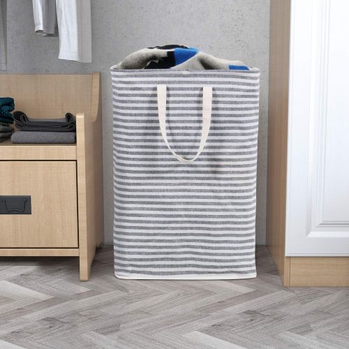  [아마존 핫딜] [아마존핫딜]Lifewit Laundry Hamper Clothes Hamper Large Capacity Basket with Extended Handles for Storage Clothes Toys in Bedroom, Bathroom, Foldable, 72L, Grey