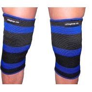 LiftingLarge Blue Crusher 2 Ply Knee or Elbow Sleeves - Powerlifting - Weighlifting