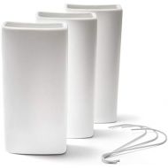 Ligano Radiator Humidifier White Ceramic Water Humidifier for Heating Pack of 3