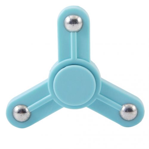  Light Blue Hand Fingertip Top Spinner Decompression Ceramics Ball Clover-shaped Spinner