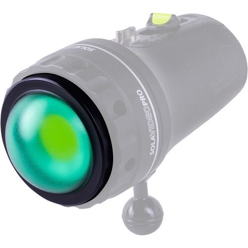  Light & Motion Green Dome Port Cover for SOLA Pro Video 15000