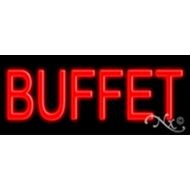 Light Master 24x10x3 inches Buffet NEON Advertising Window Sign