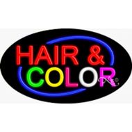 Light Master 17x30x3 inches Hair & Color Flashing ON/OFF NEON Advertising Window Sign