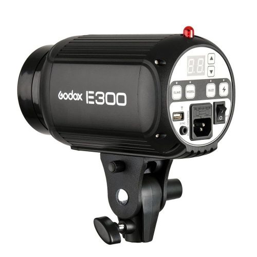  Godox 600W (2x300W) Photo Studio Strobe Flash Light Kit w RT-16 Channel Trigger Softbox Modeling Lamp (E300 kit)