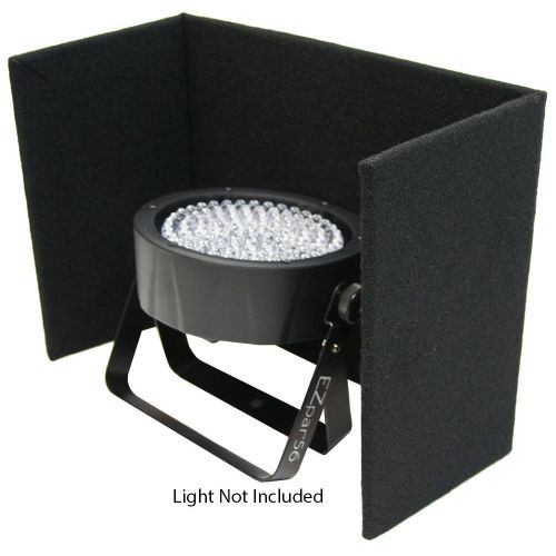  American Sound Connection (4) DJ Lighting Universal Slimpar 38 56 64 Can LED Light Uplighting Black Shield Cover