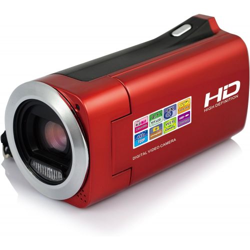   2일배송/Lightahead DV Series HD 720p 디지털 캠코더 Lightahead DV Series High-Definition HD 720p Digital Camcorder SD/SDHC with 4X Digital Zoom & 2.7