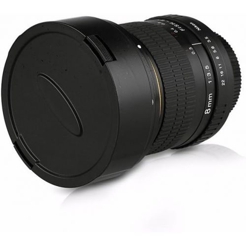  [Upgrade] Lightdow 8mm f/3.0 Aspherical MC Fisheye Lens for Nikon D500 D3200 D3300 D3400 D5200 D5300 D5500 D5600 D7100 D7200 D7500 Cameras