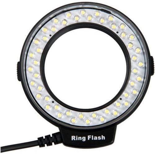  Lightdow 48 Pieces Macro LED Ring Flash Light with LCD Screen Display for Canon Nikon Sony DSLR Cameras