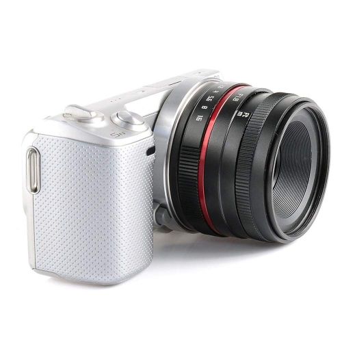  Lightdow 50mm f1.8 APS-C Large Aperture Manual Focus Lens Standard Prime Lens for Sony E, Fujifilm X, Panasonic, Olympus Micro Four Third, M43 Mirrorless Cameras (Sony E Mount)