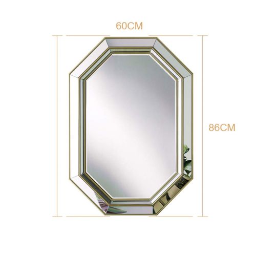  Lighted Vanity Mirrors Bathroom Mirrors Hanging on the wall mirror gold stereo wall mirror living room bedroom decorative mirror fashion entrance mirror bathroom wall mirror personality dressing mirror W