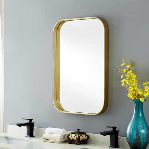  Lighted Vanity Mirrors Bathroom Mirrors Rounded Rectangular Wall Mirror Vanity Mirror Wall Mirror Bathroom Mirror Bedroom Hanging On The Wall Mirror Living Room Decorative Wall Mirror Wall-Mounted Vanity