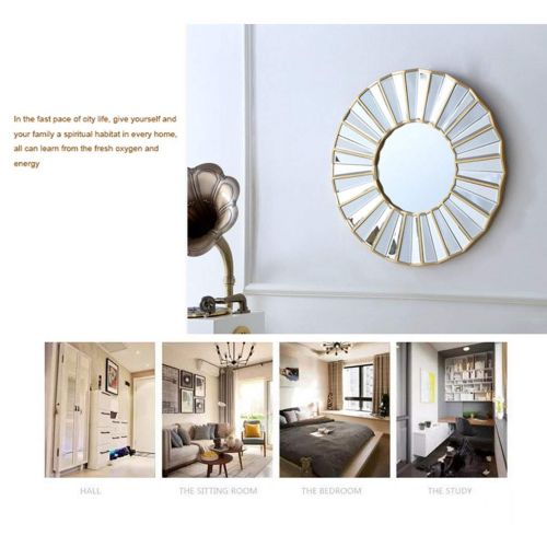  Lighted Vanity Mirrors Bathroom Mirrors Wall Mirror Large Mirror Bathroom Mirror Framed Round Mirror Bedroom Vanity Mirror Living Room Porch Wall Decorative Mirror Makeup Wall Hanging Mirror Wall-Mounted