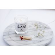 LightersCandleCo Get Lit Soy Candle, Funny Candle, Funny Gifts, Quote Candles, Ironic